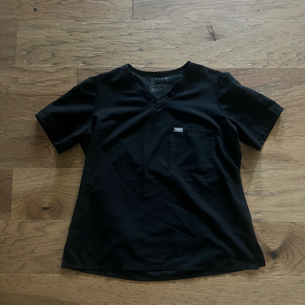 Black Women’s Scrub Top by Figs